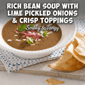 Bean Soup with Lime Pickled Onions