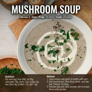 Mushroom Soup Recipe 1x1