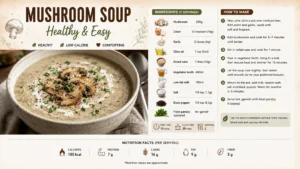 Mushroom Soup Recipes Healthy Easy: A Simple Homemade Comfort Food Recipe