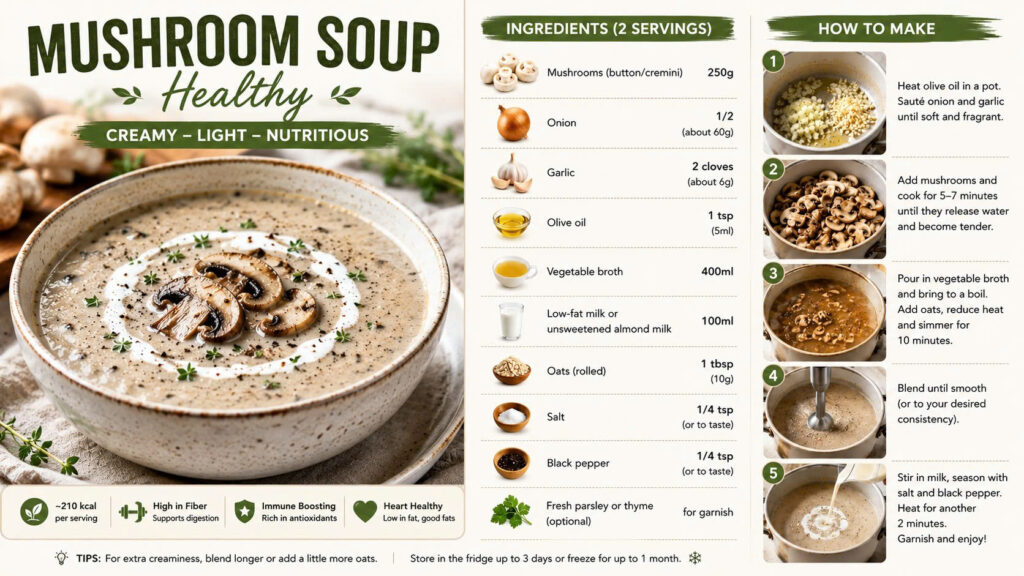 Mushroom Soup Recipes Healthy: The Ultimate Guide to Guilt Free Comfort