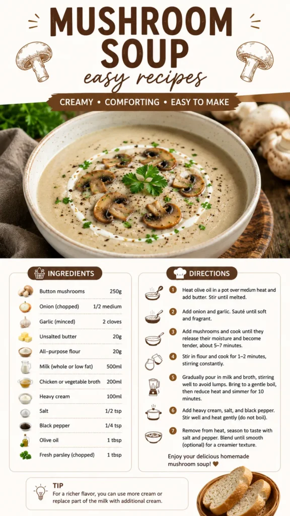 Why Homemade Mushroom Soup Is Better Than Store-Bought