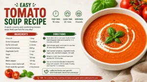 Easy Tomato Soup Recipe Creamy, Comforting, and Ready in 30 Minutes 16x9