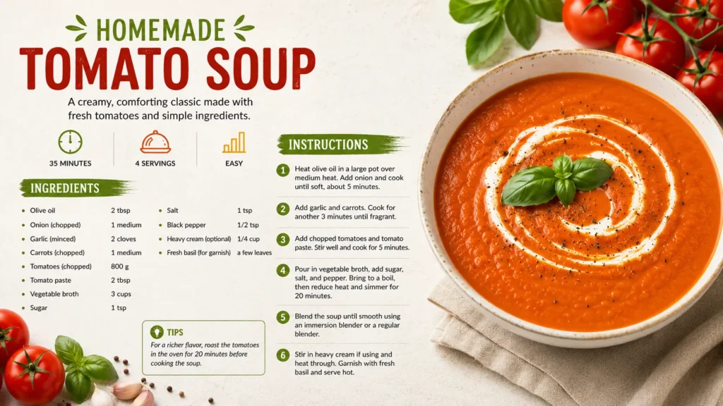 Tomato Soup Recipes Homemade A Warm, Comforting Classic You Can Make Tonight 16x9