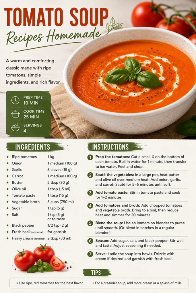 Tomato Soup Recipes Homemade A Warm, Comforting Classic You Can Make Tonight 9x16